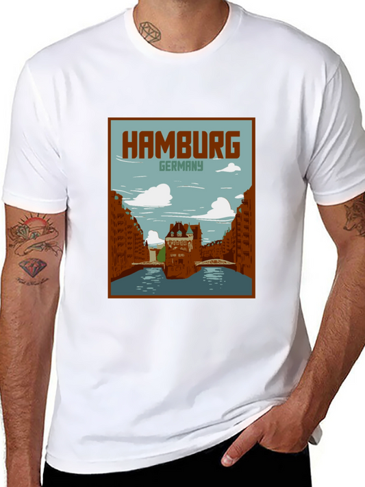 Hamburg Germany T-Shirt Vintage Travel Tee
