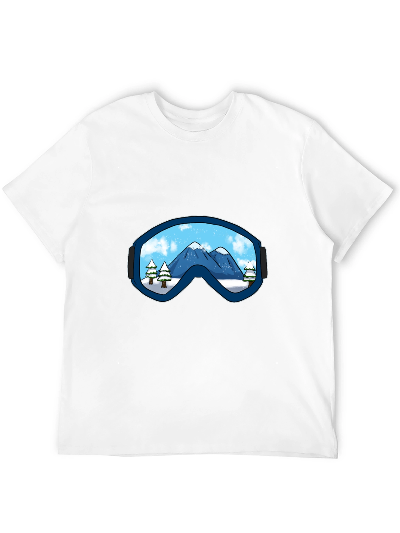 Mountain View Ski Goggles Graphic Tee - Black
