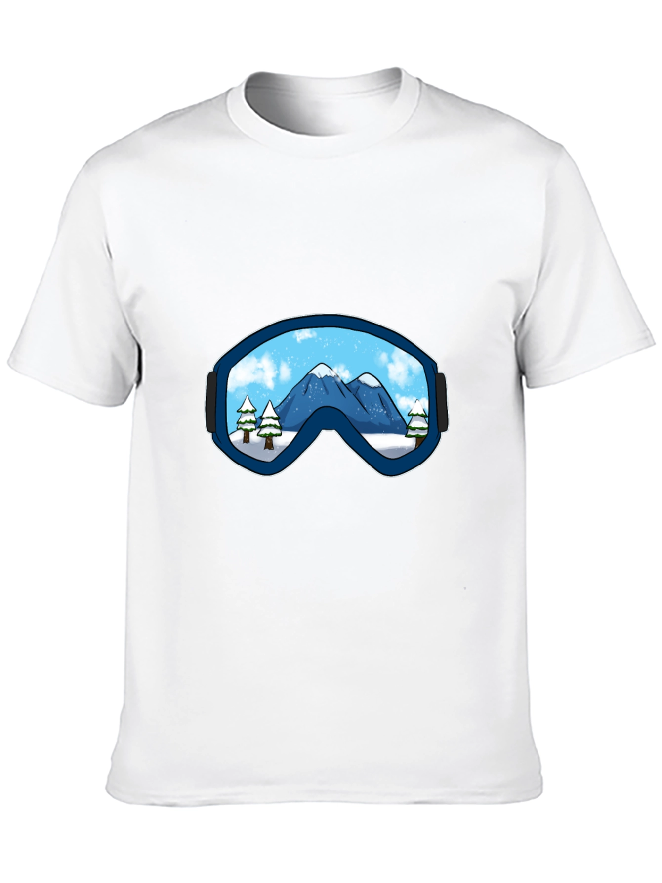 Mountain View Ski Goggles Graphic Tee - Black