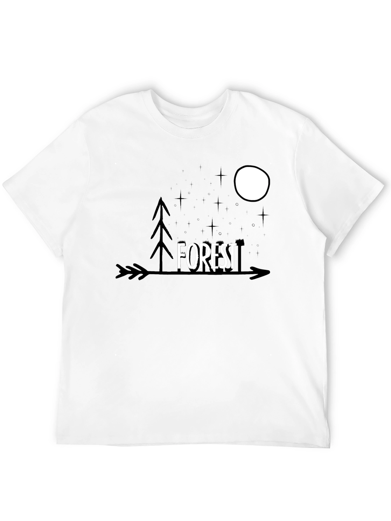 Forest Arrow Graphic Tee - Unisex Black T-Shirt