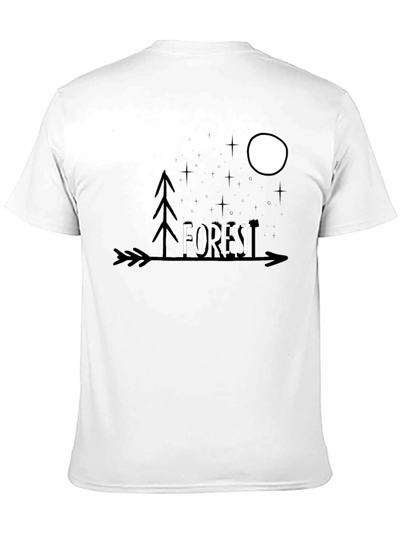 Forest Arrow Graphic Tee - Unisex Black T-Shirt