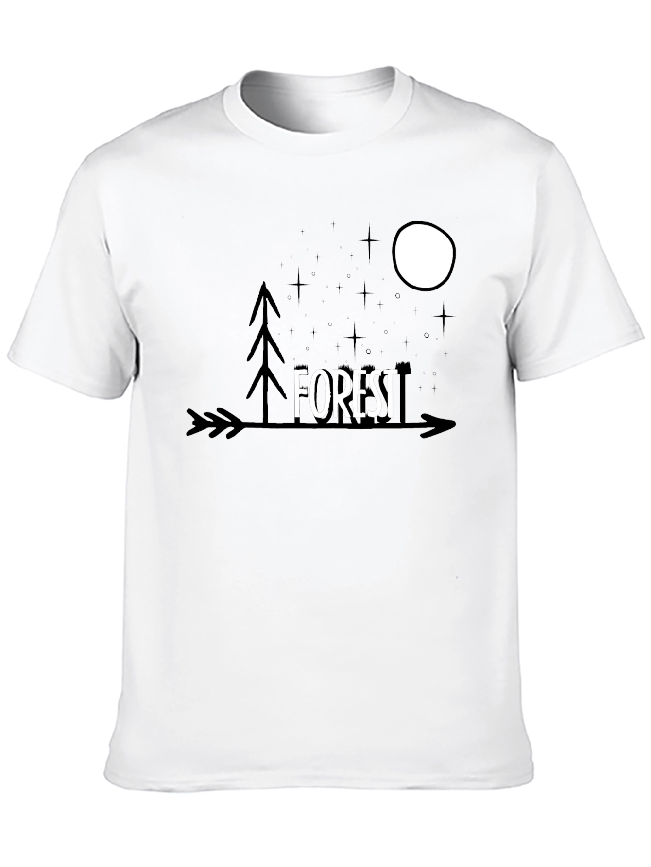 Forest Arrow Graphic Tee - Unisex Black T-Shirt