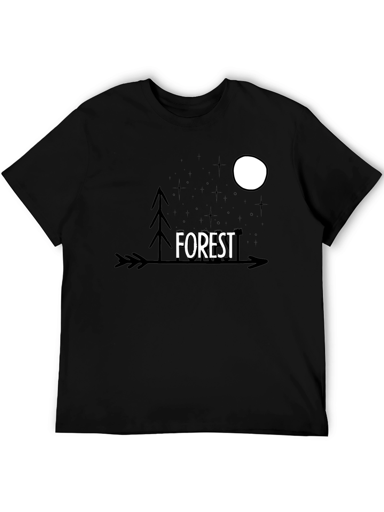 Forest Arrow Graphic Tee - Unisex Black T-Shirt