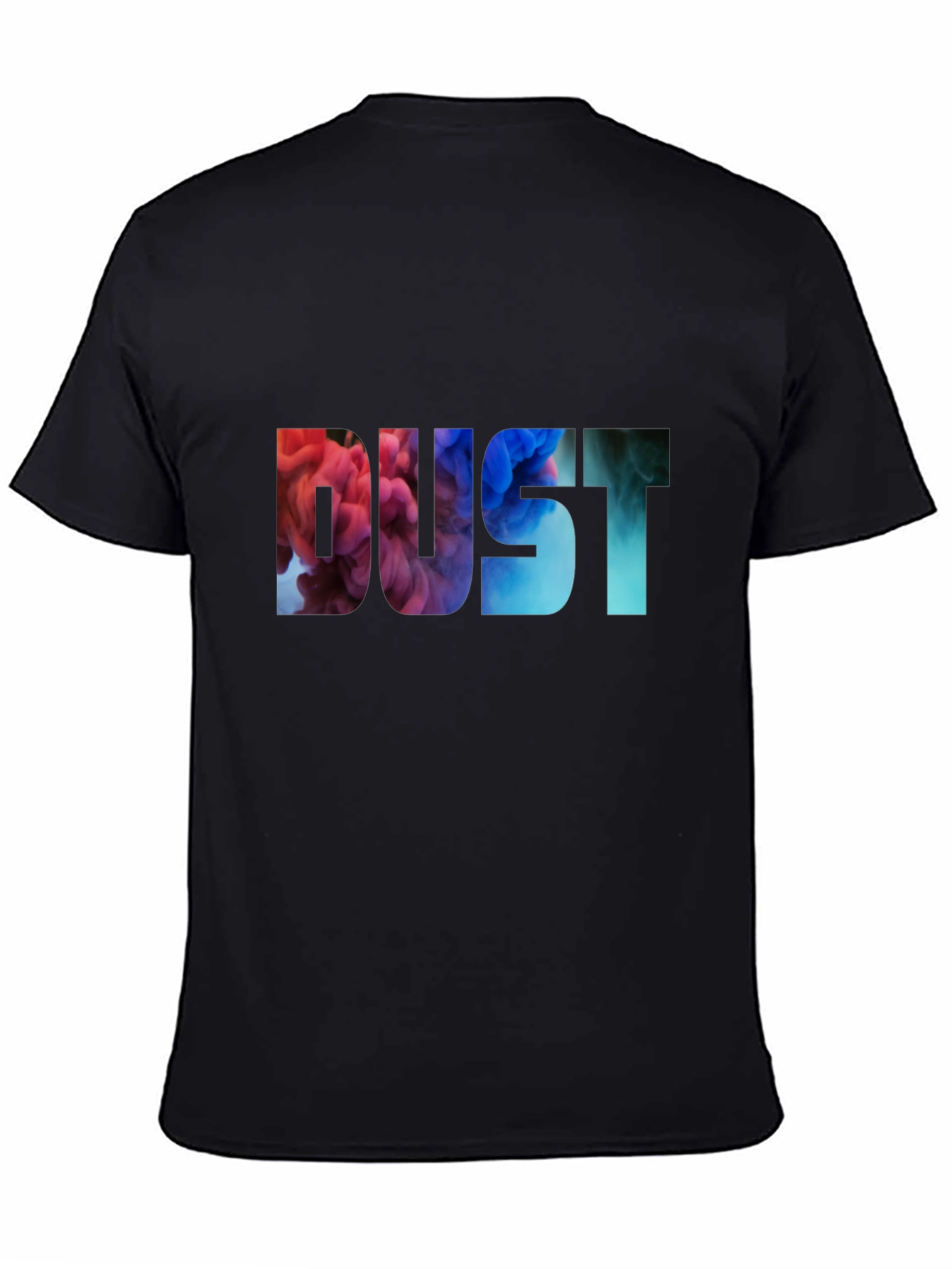 Dust Graphic Print Mens Black T-Shirt