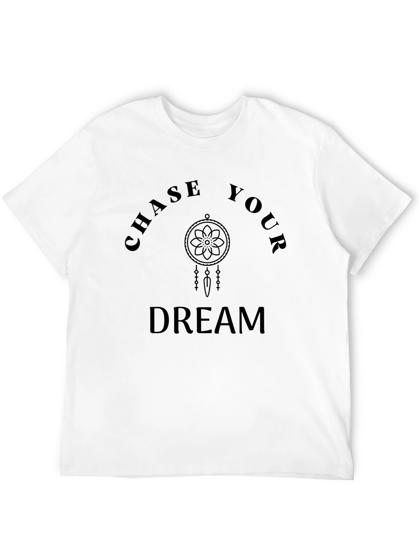 Chase Your Dream Black Graphic Tee