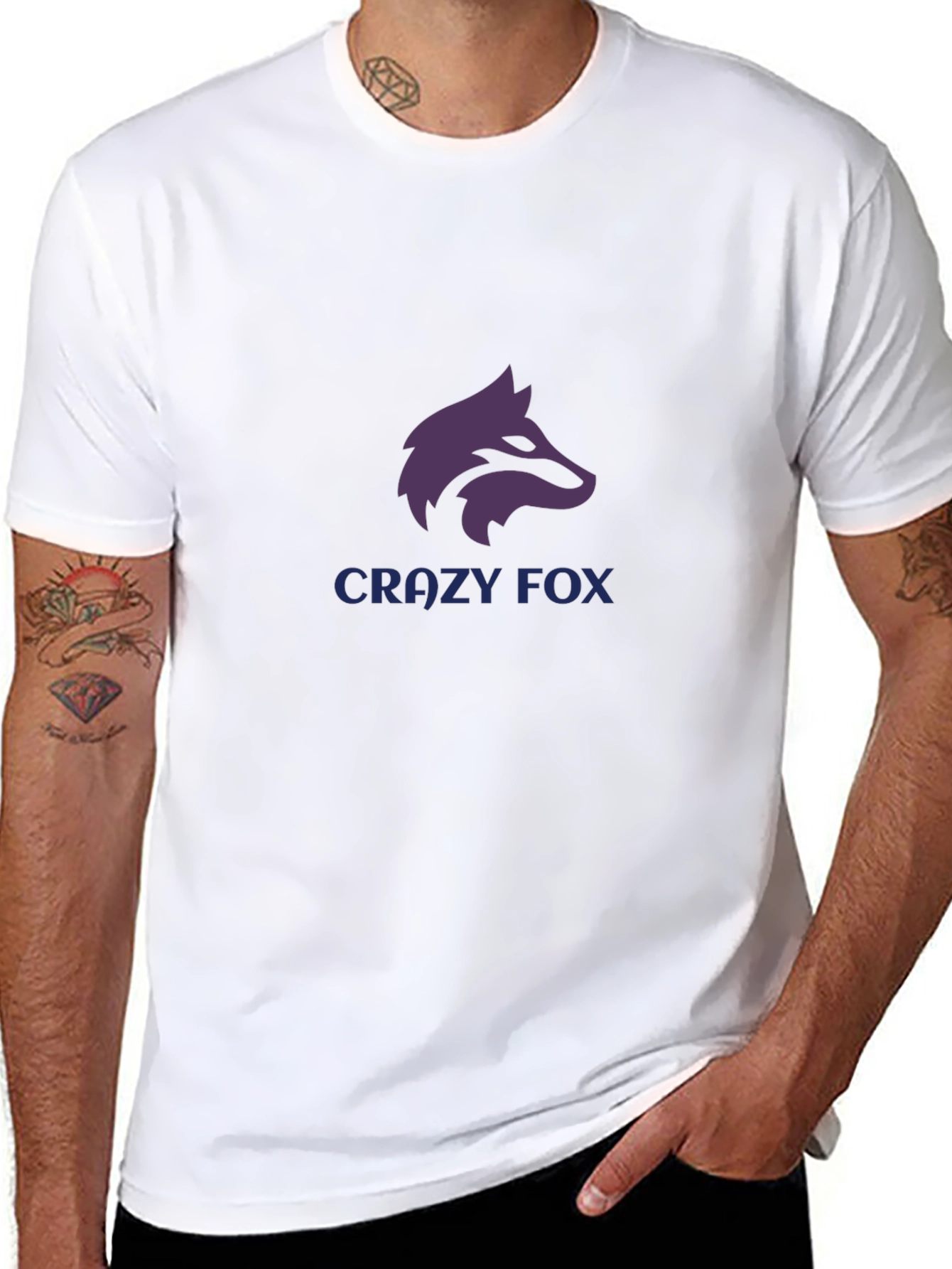 Crazy Fox Graphic Tee - Soft Comfort