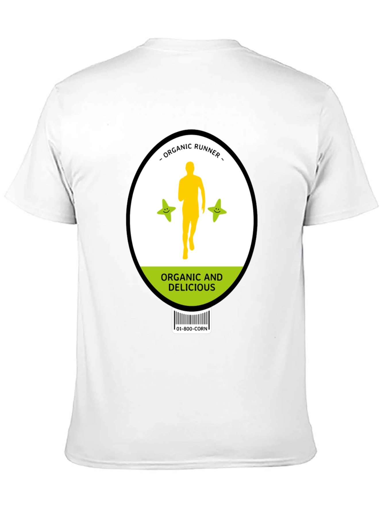 Organic Runner Novelty Graphic T-Shirt