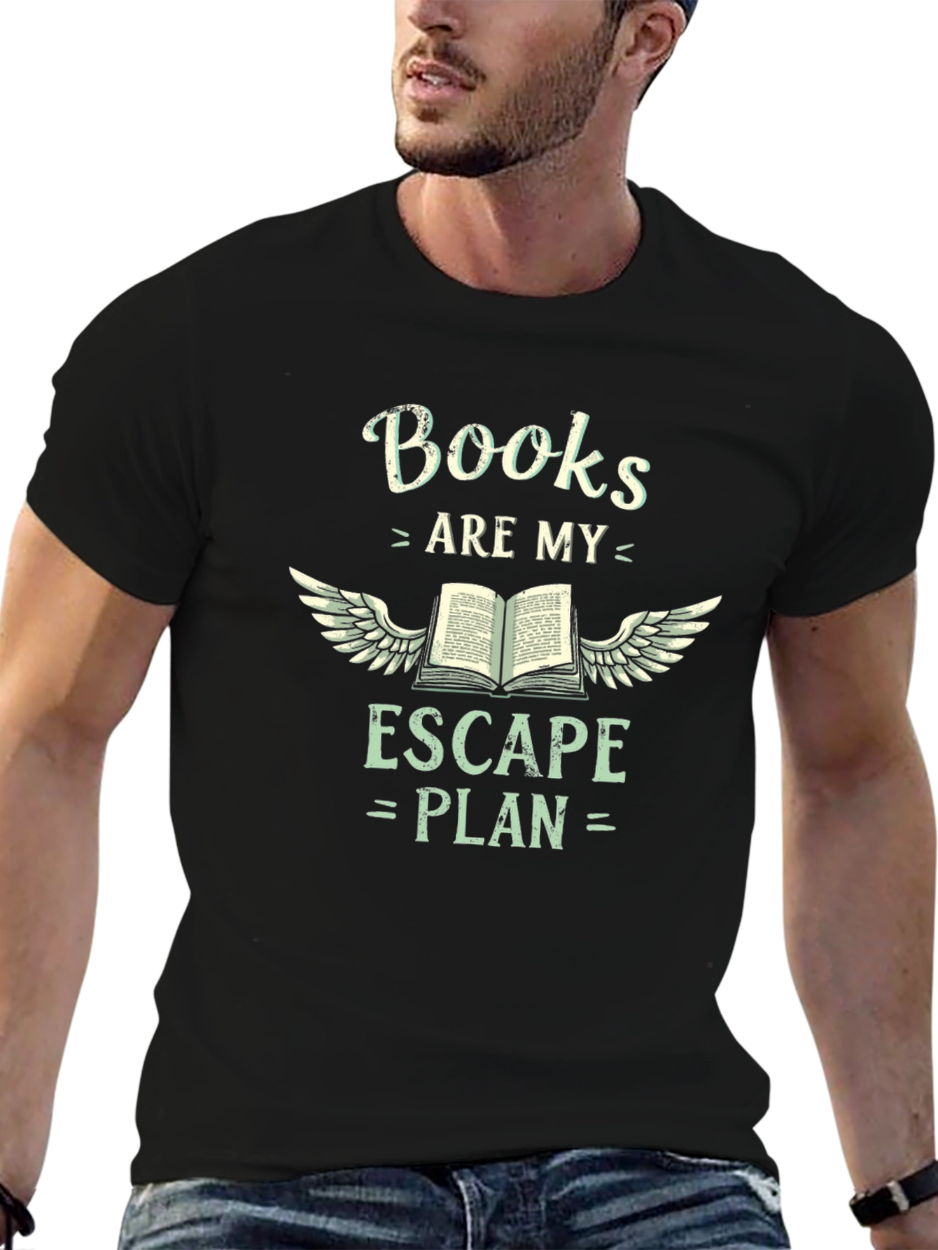 Books Are My Escape Plan Graphic T-Shirt