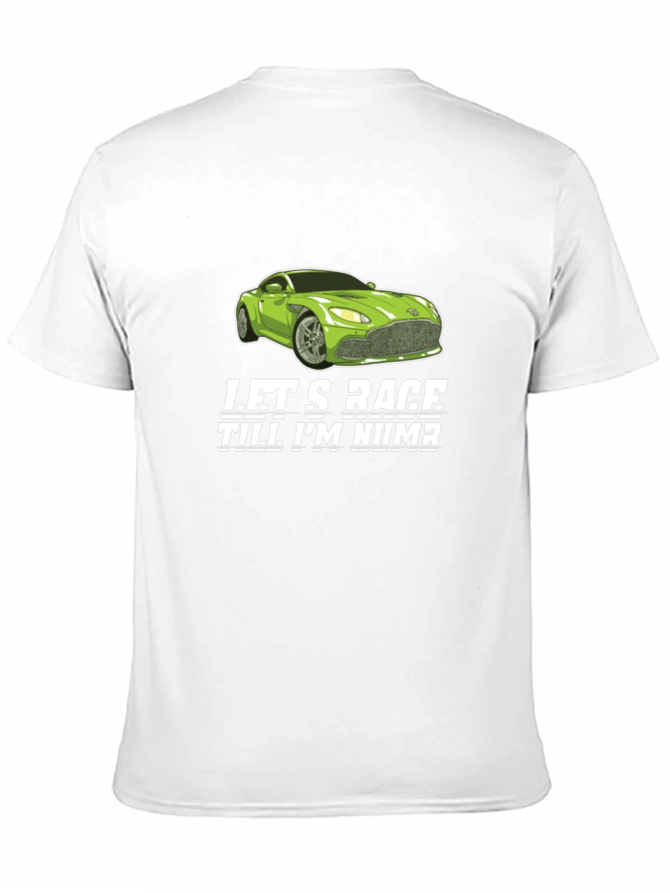 Lets Race Car Graphic Tee - Black
