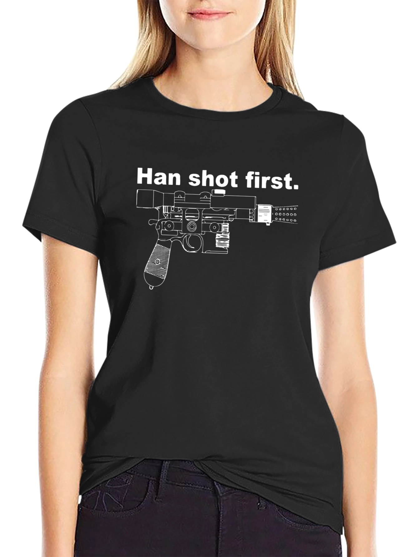 Han Shot First Graphic Tee - Black