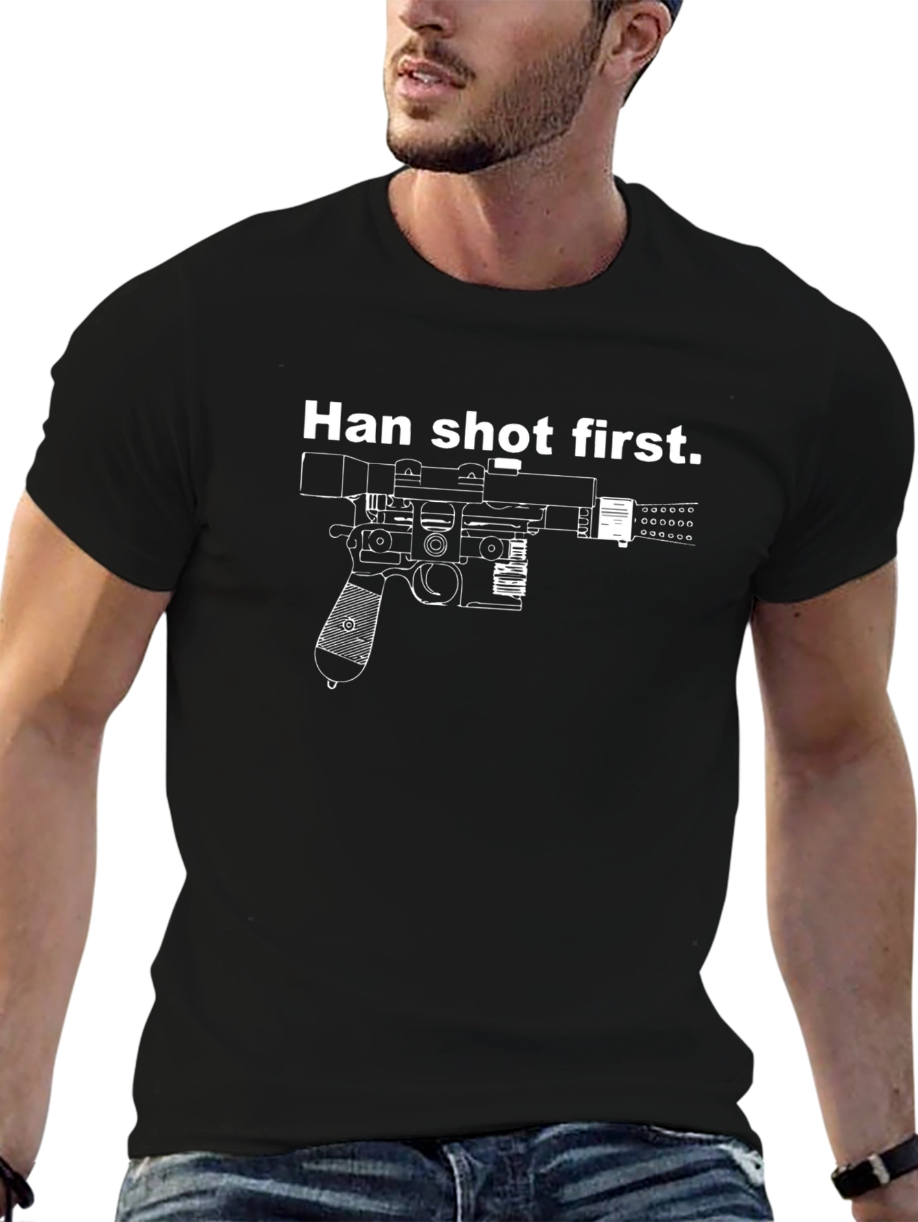 Han Shot First Graphic Tee - Black