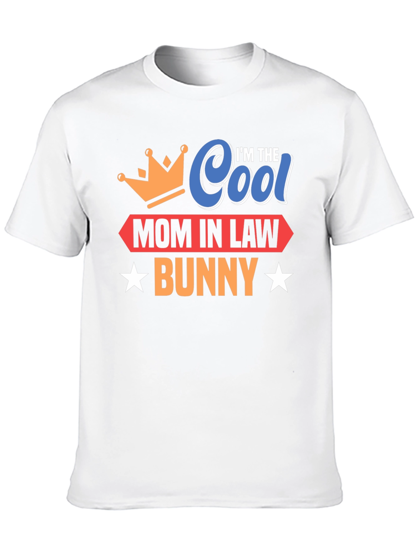 Cool Mom In Law Bunny Black T-Shirt