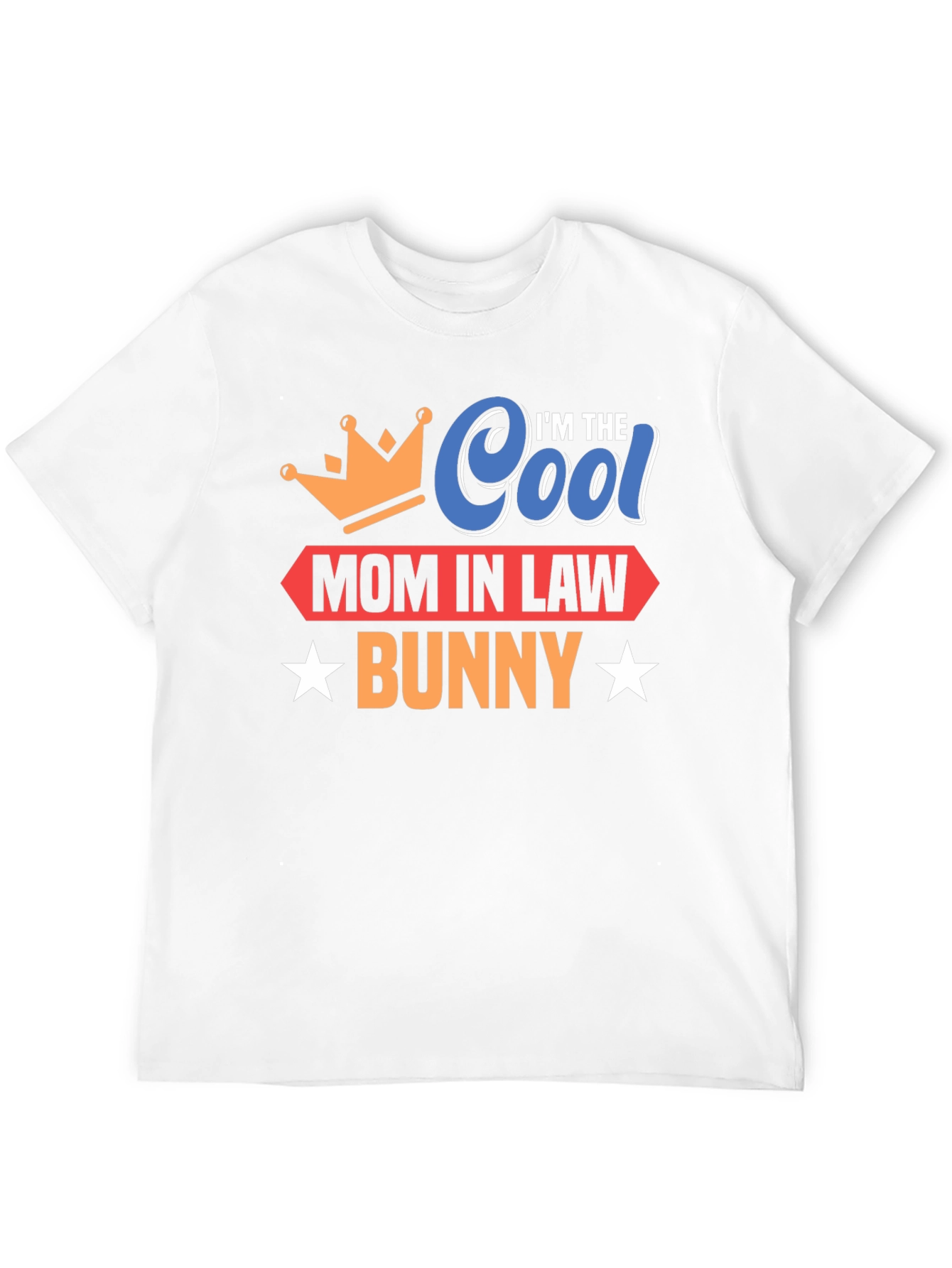 Cool Mom In Law Bunny Black T-Shirt