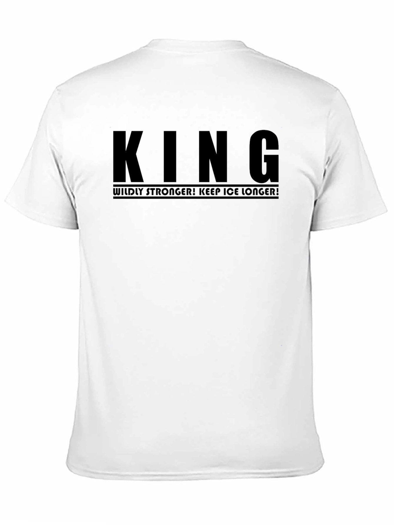 KING Wildly Stronger T-Shirt - Black Cotton Blend