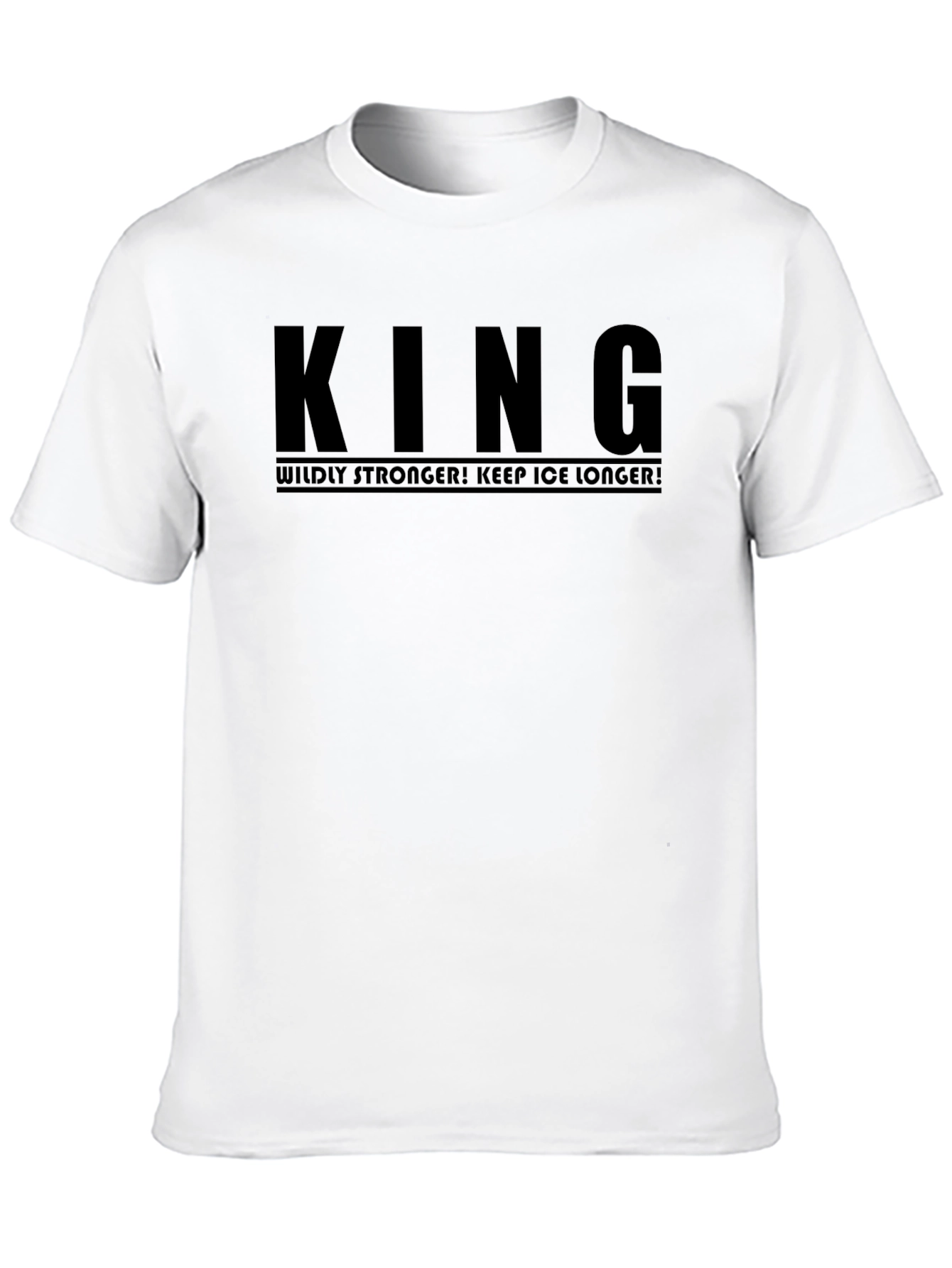 KING Wildly Stronger T-Shirt - Black Cotton Blend