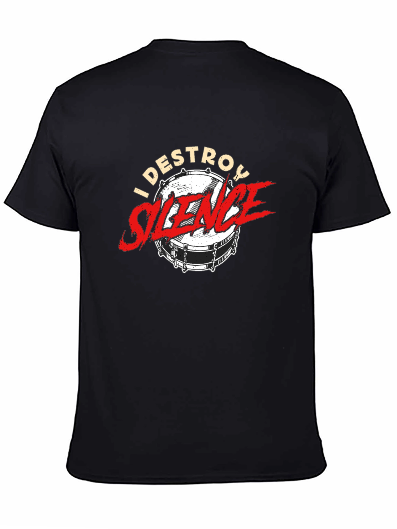 I Destroy Silence Drummer T-Shirt