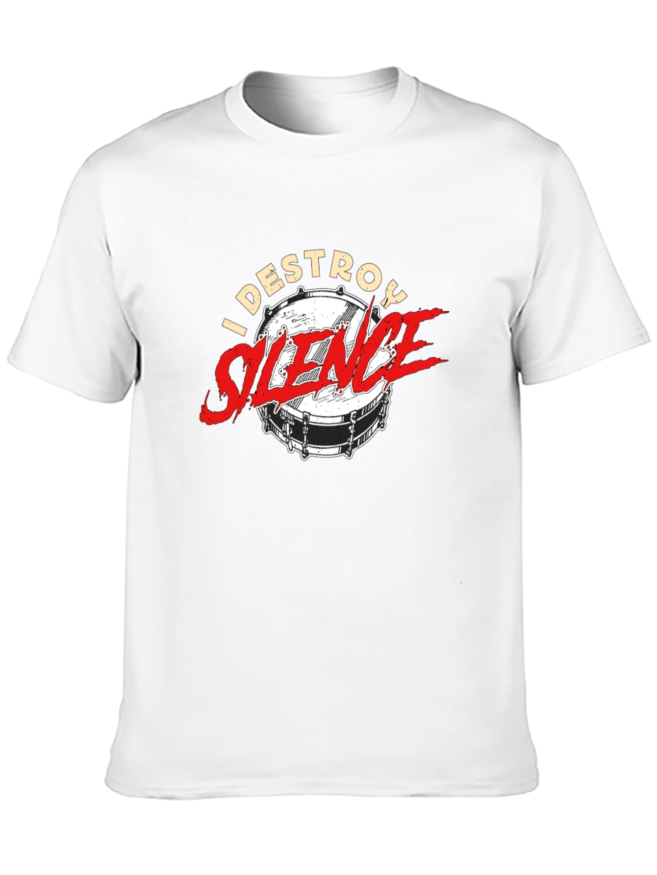 I Destroy Silence Drummer T-Shirt