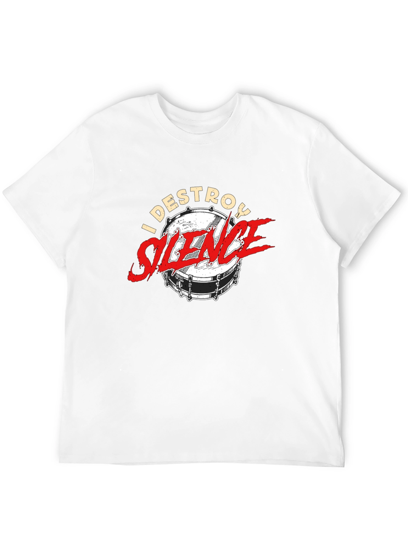 I Destroy Silence Drummer T-Shirt