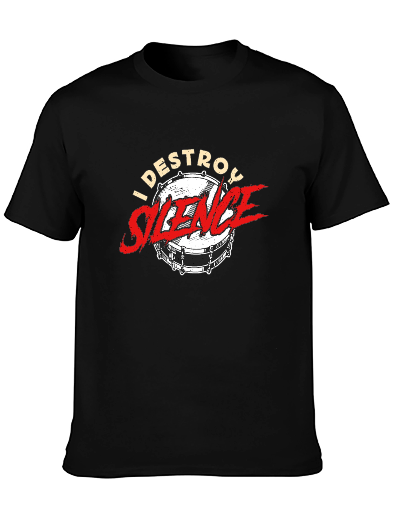 I Destroy Silence Drummer T-Shirt