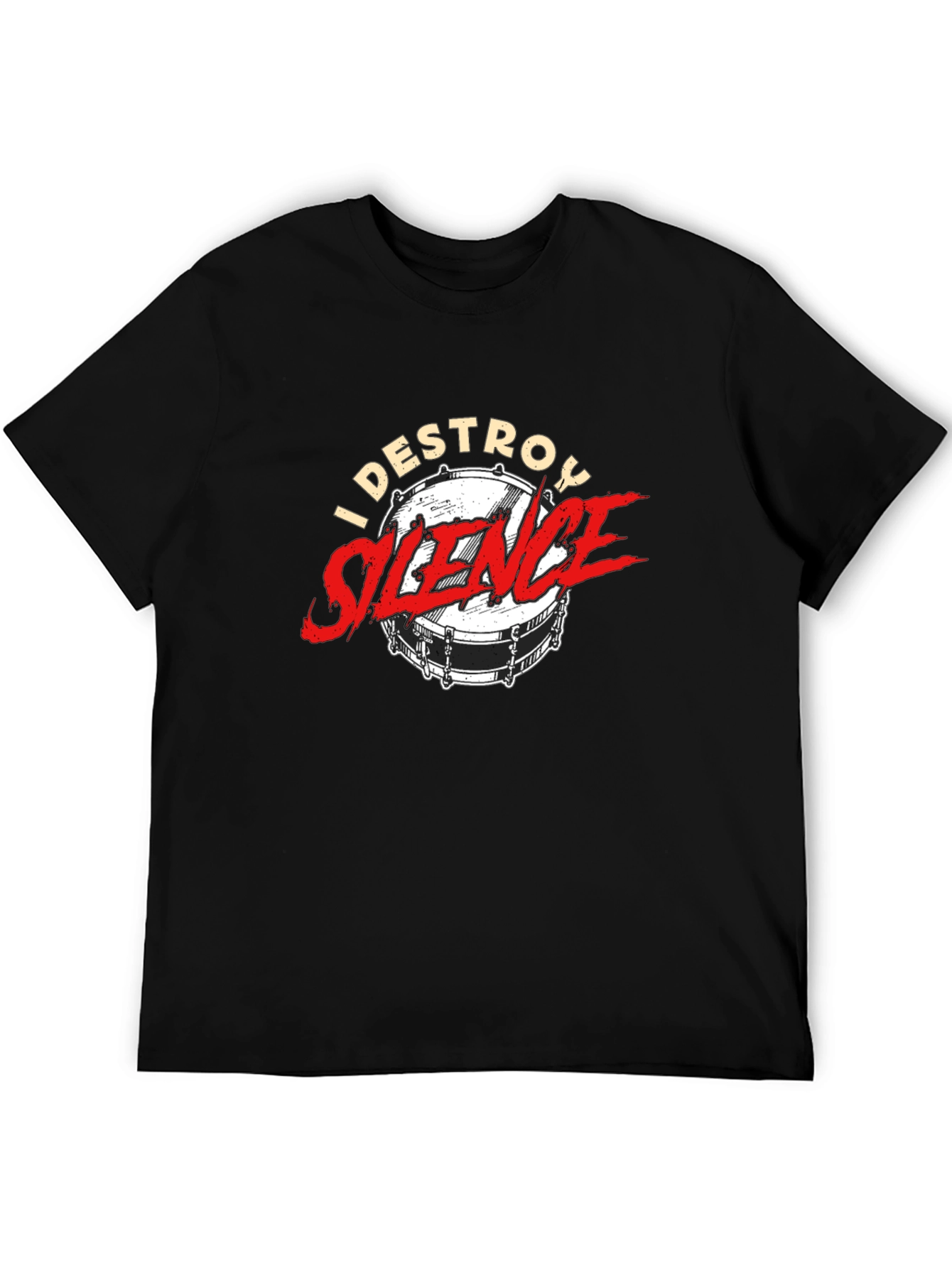 I Destroy Silence Drummer T-Shirt