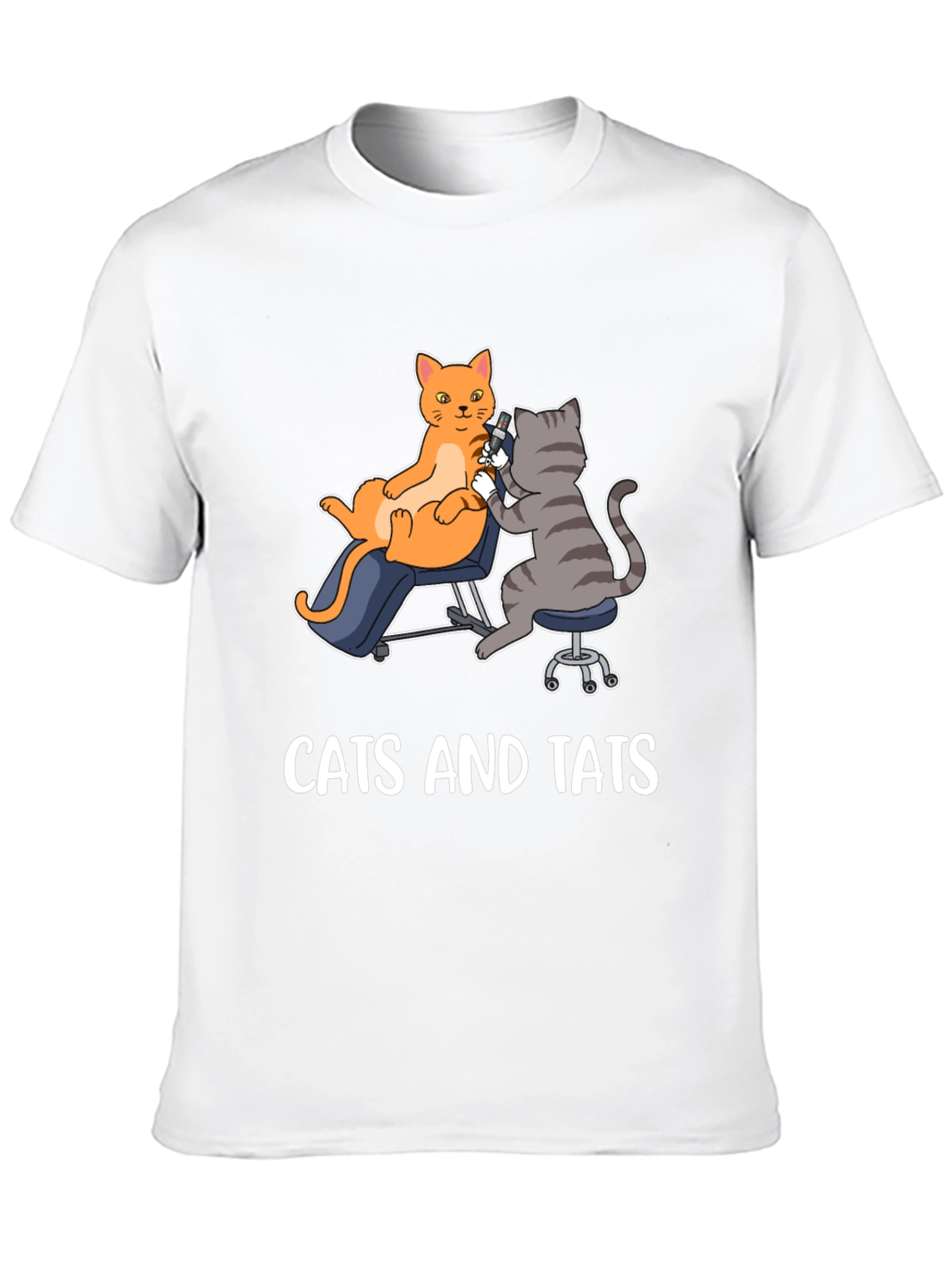 Cats and Tats Graphic Tee - Unique Tattoo Art