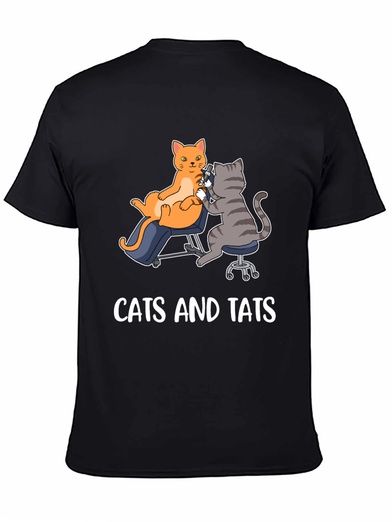Cats and Tats Graphic Tee - Unique Tattoo Art