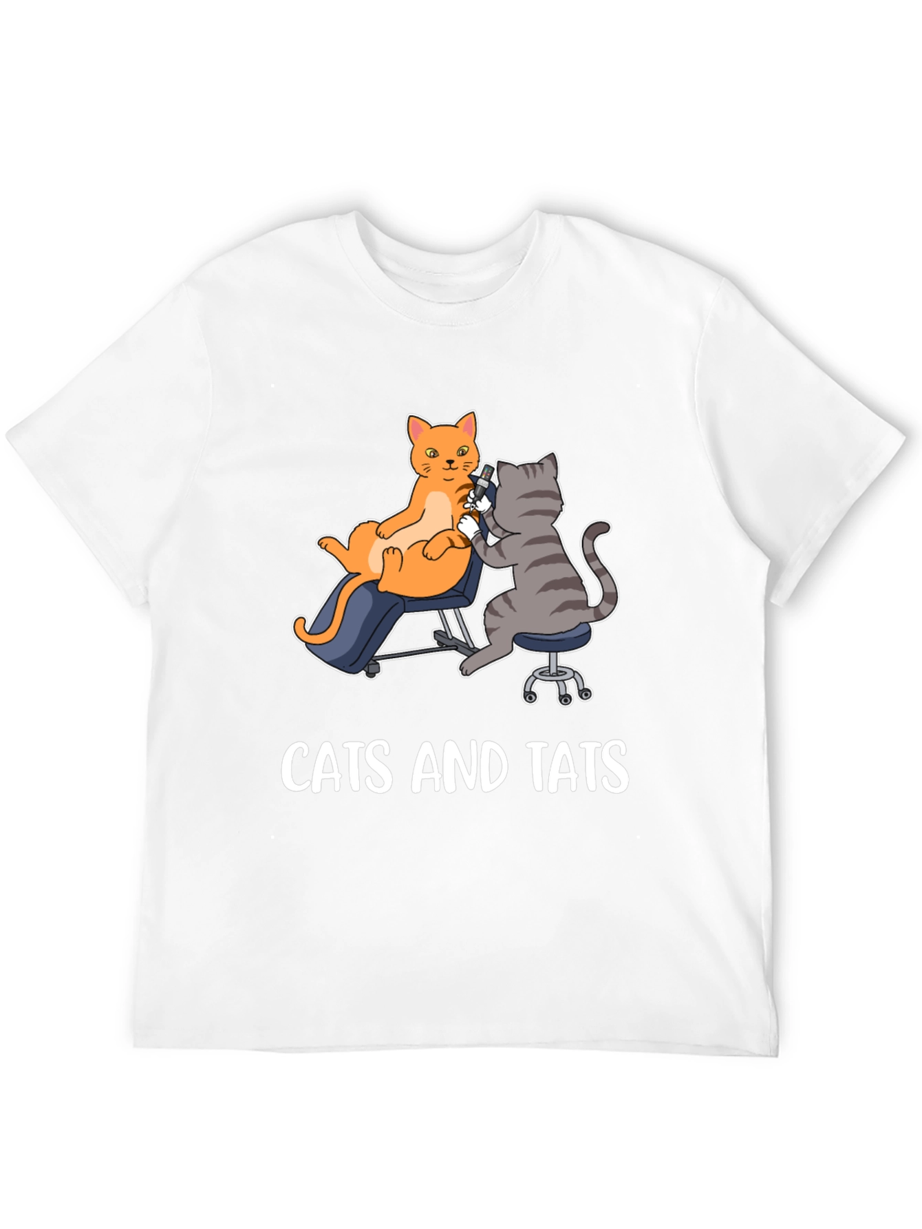 Cats and Tats Graphic Tee - Unique Tattoo Art