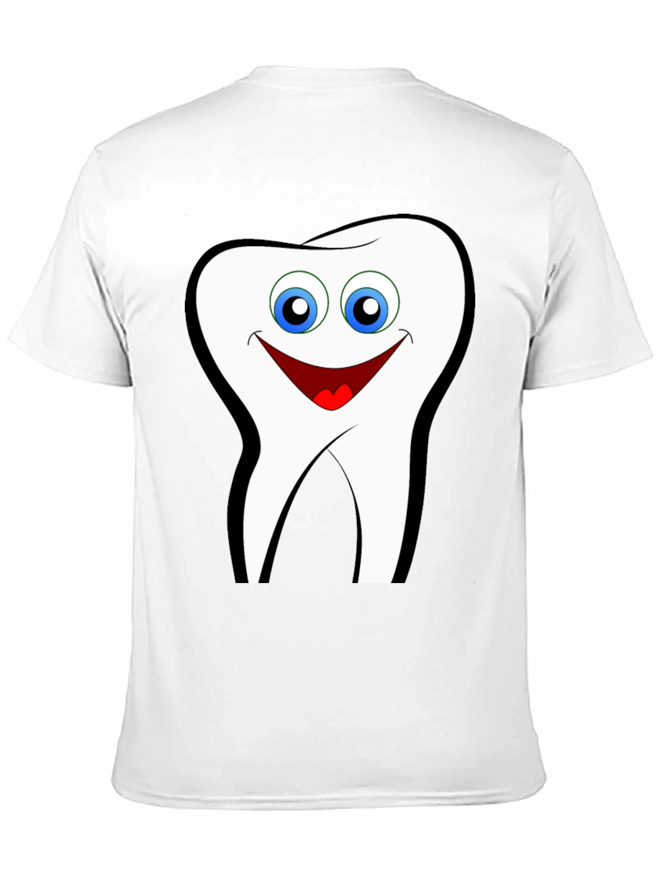 Smiling Tooth Graphic T-Shirt - Black Cotton Tee