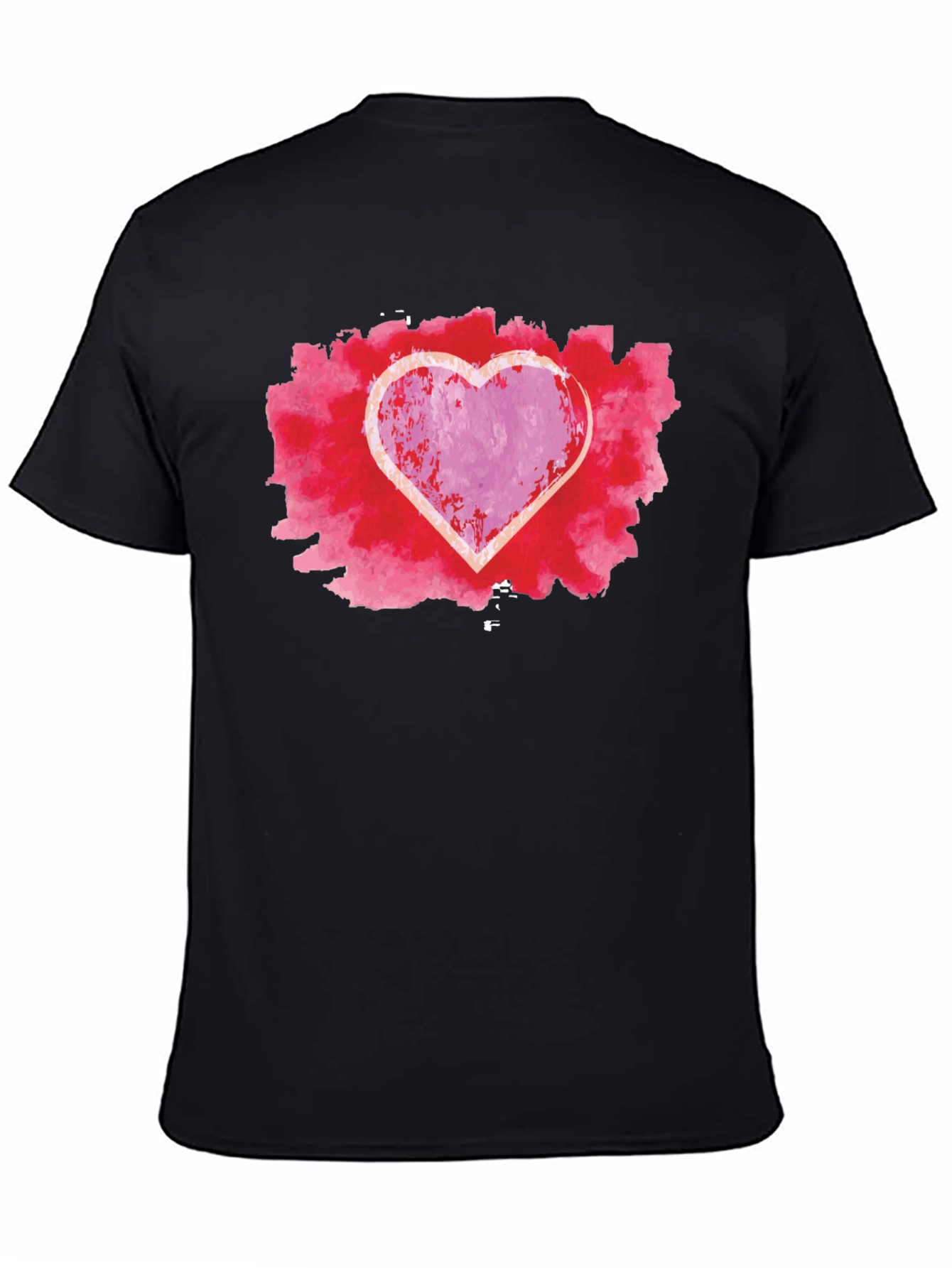 Heart Graphic Black Tee