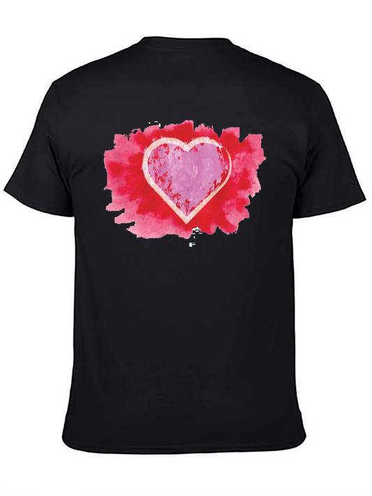 Heart Graphic Black Tee