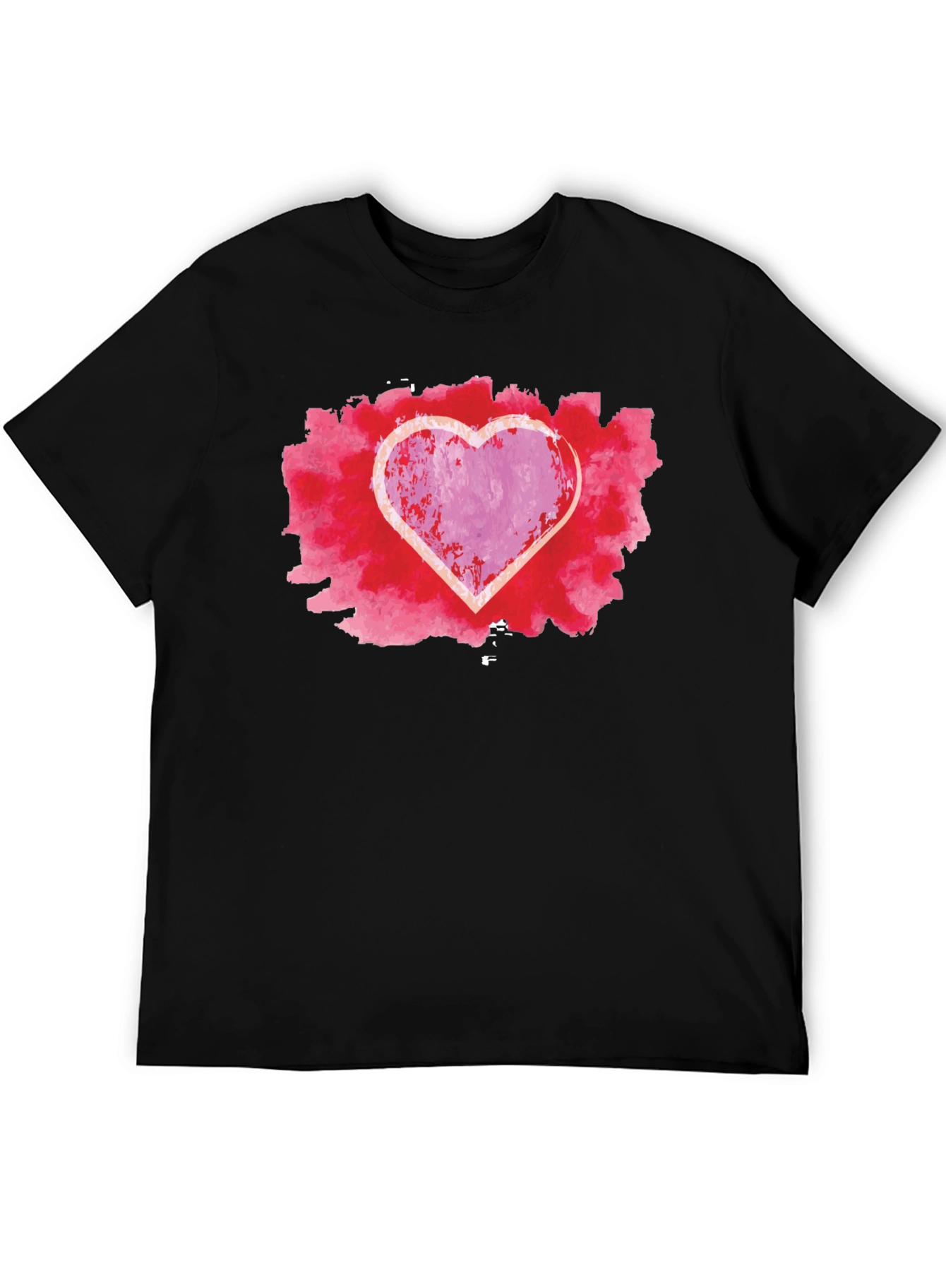 Heart Graphic Black Tee