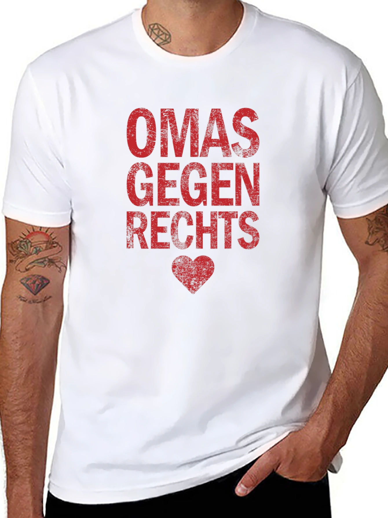 Omas Gegen Rechts T-Shirt - Anti-Right Wing Graphic Tee