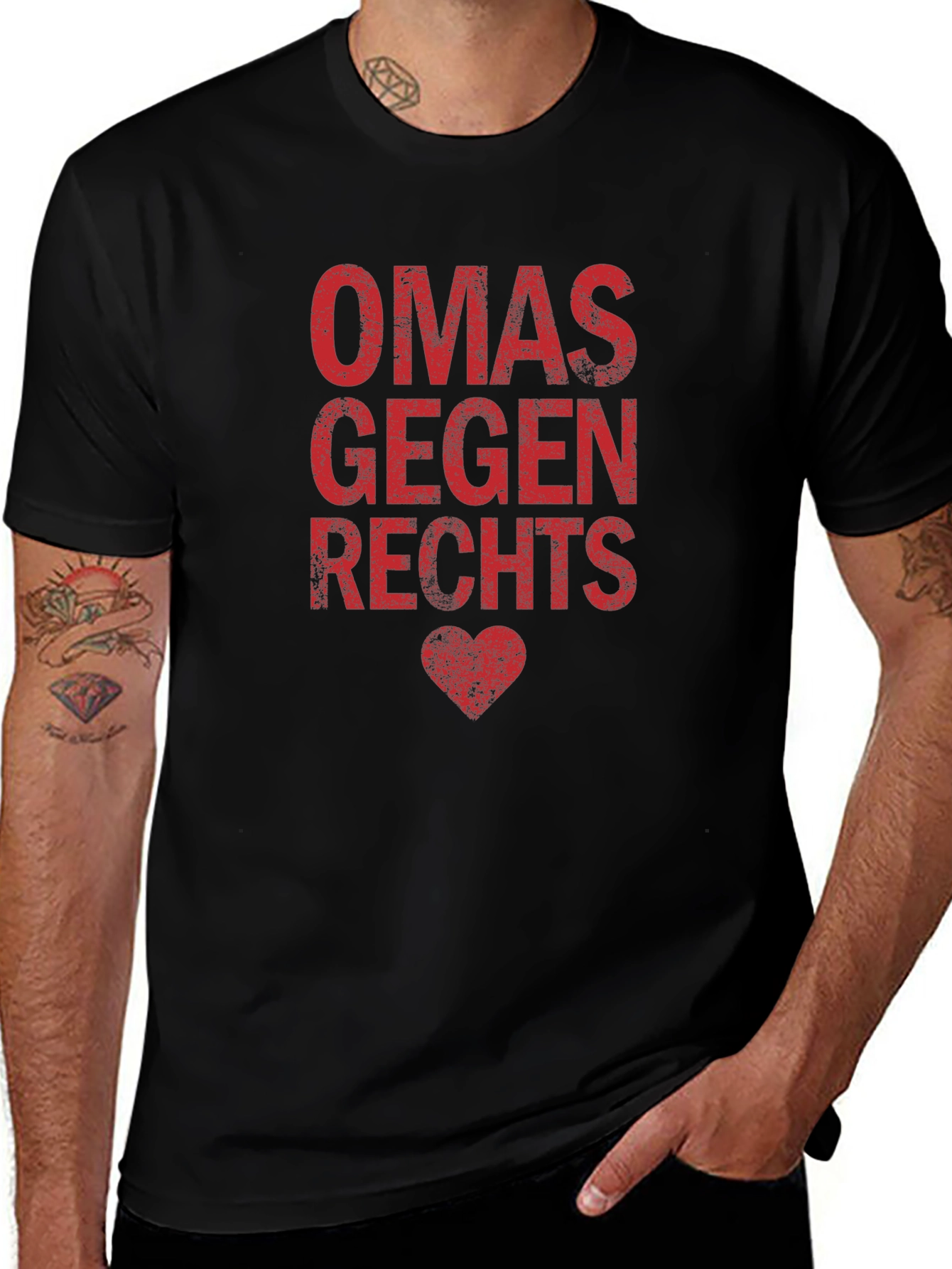 Omas Gegen Rechts T-Shirt - Anti-Right Wing Graphic Tee