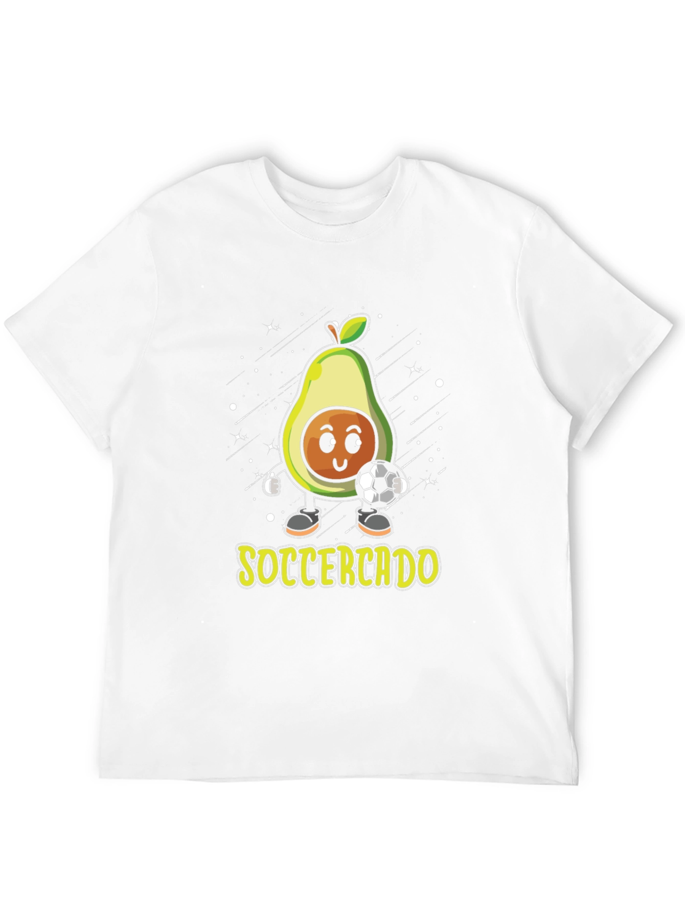 Soccercado Black T-Shirt - Avocado Soccer Pun Tee