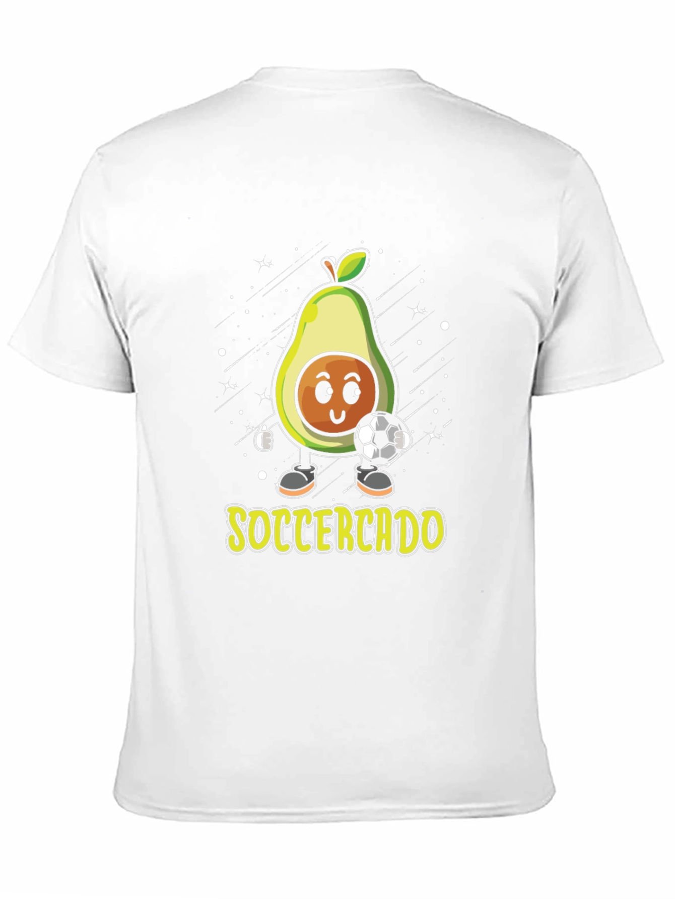 Soccercado Black T-Shirt - Avocado Soccer Pun Tee