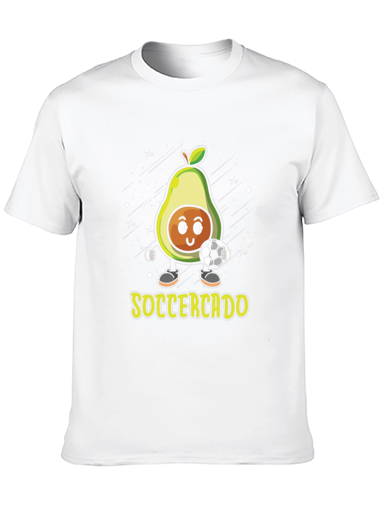 Soccercado Black T-Shirt - Avocado Soccer Pun Tee