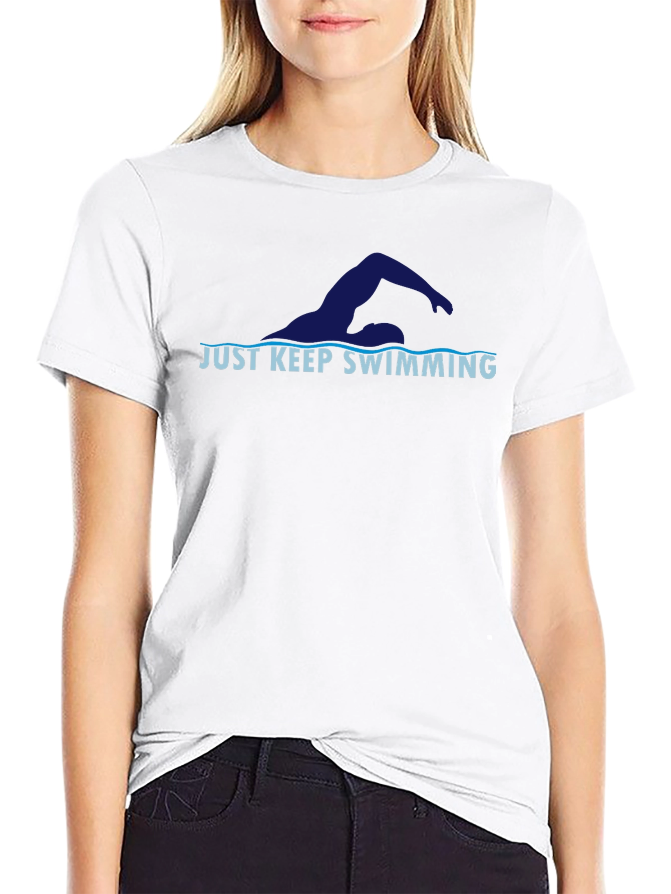Just Keep Swimming Graphic T-Shirt