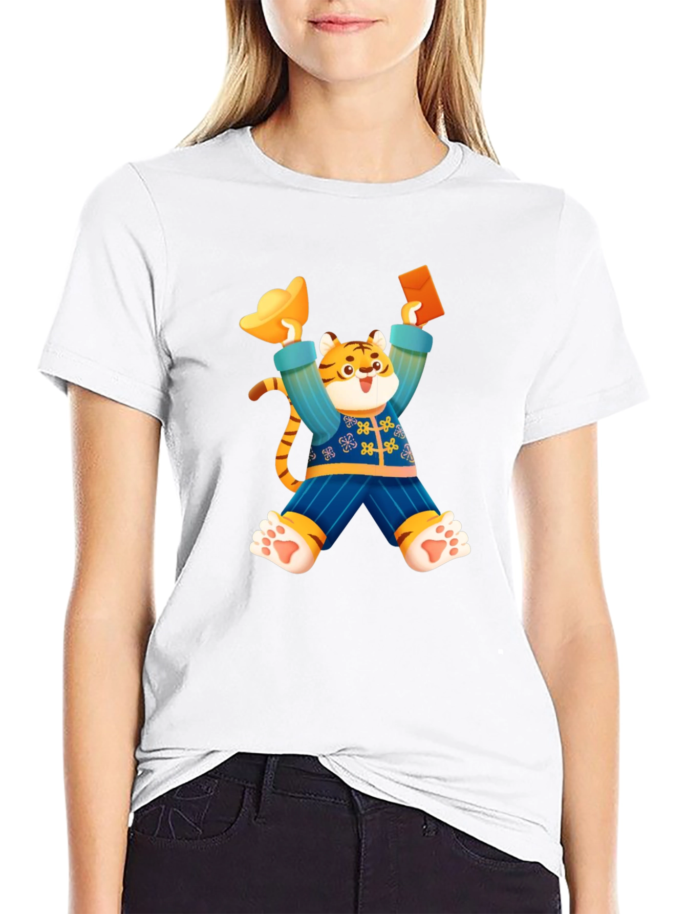 Festive Tiger Graphic Tee - Year of the Tiger
