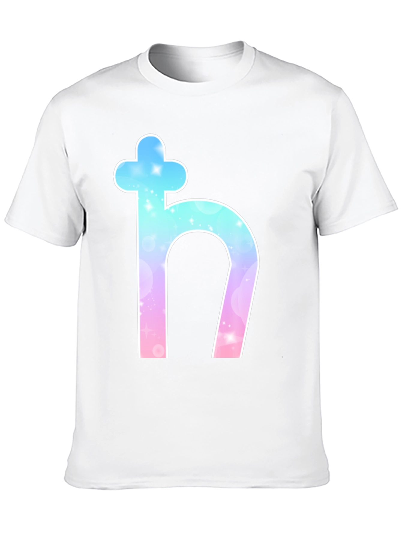 Saturn Symbol Graphic Tee - Black Cotton Blend