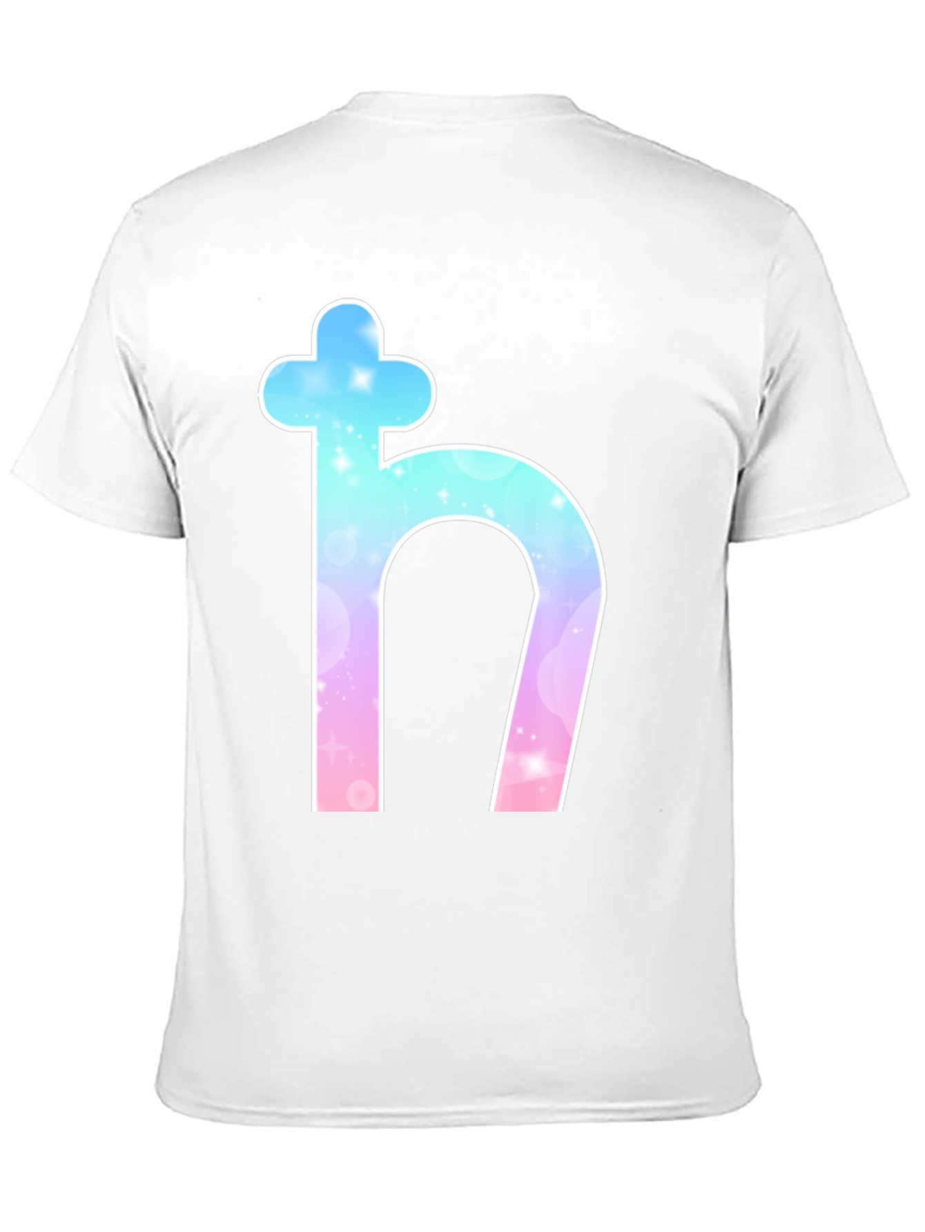 Saturn Symbol Graphic Tee - Black Cotton Blend