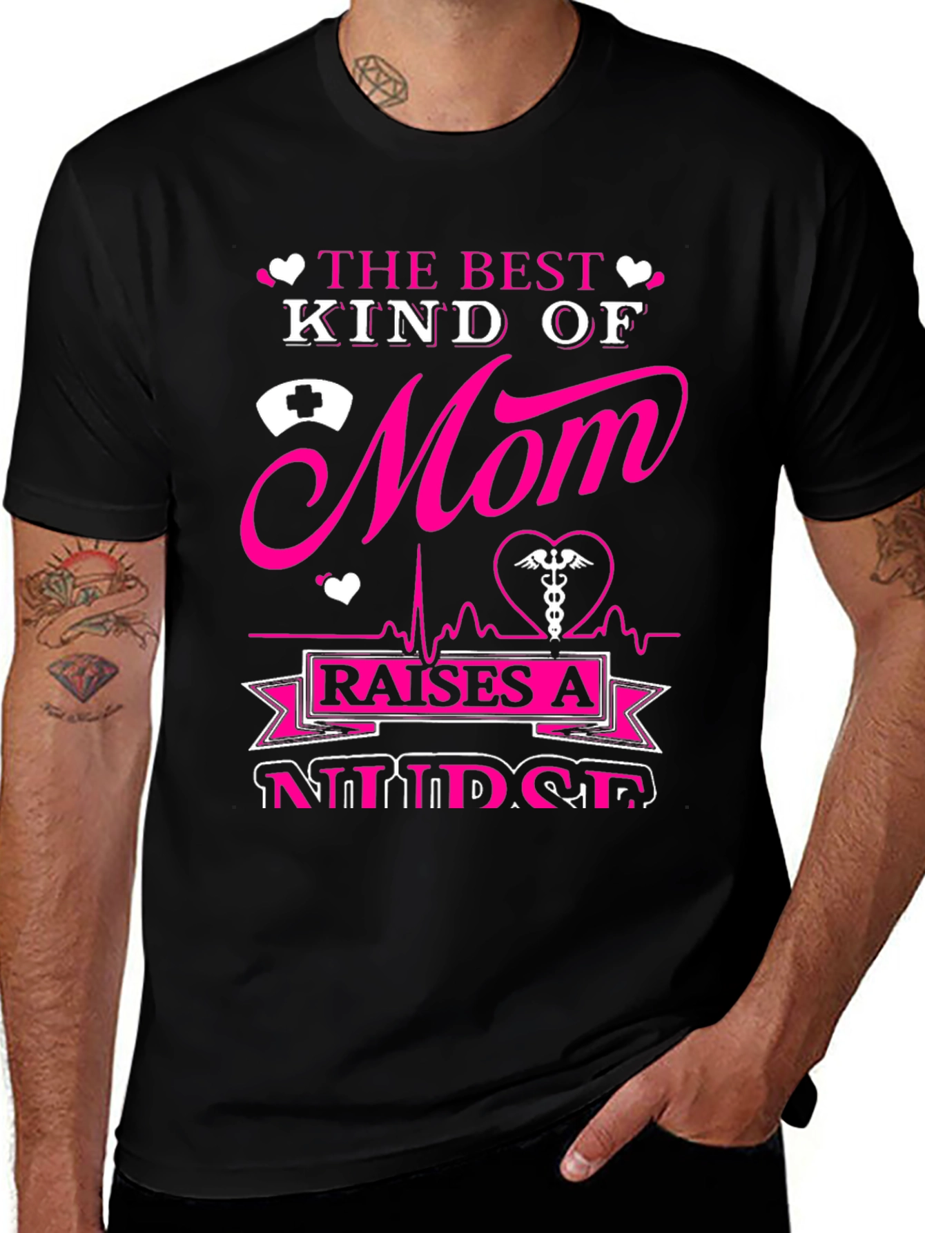 Best Mom Nurse Graphic T-Shirt