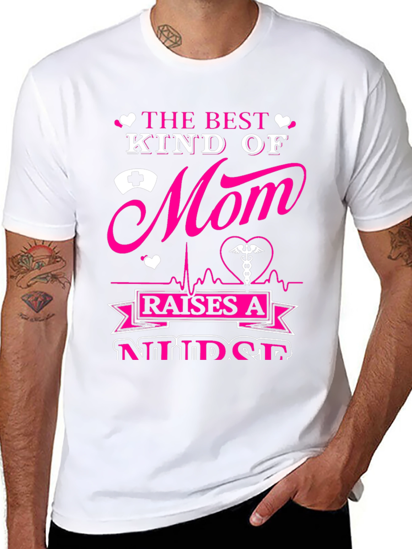 Best Mom Nurse Graphic T-Shirt