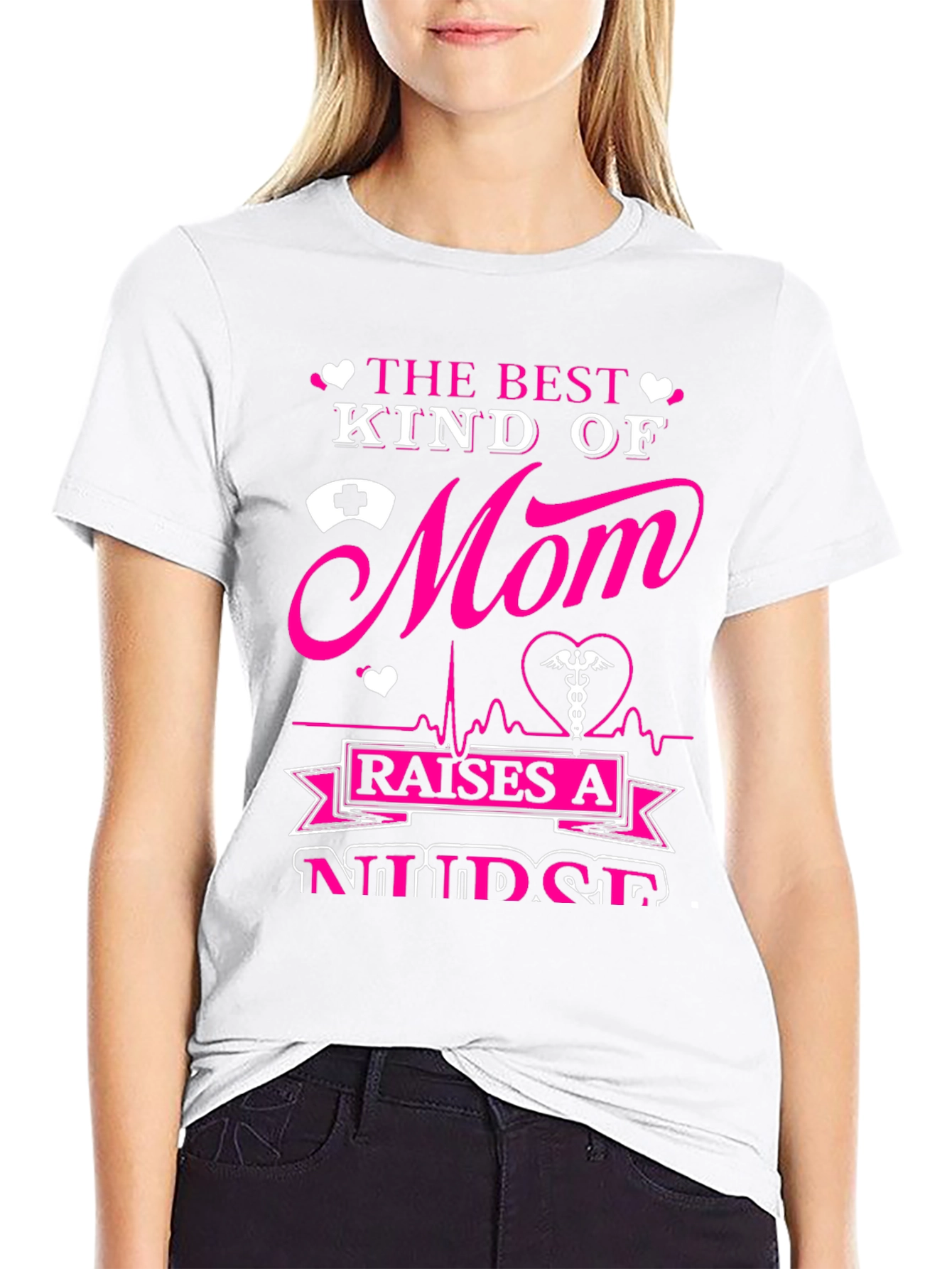 Best Mom Nurse Graphic T-Shirt