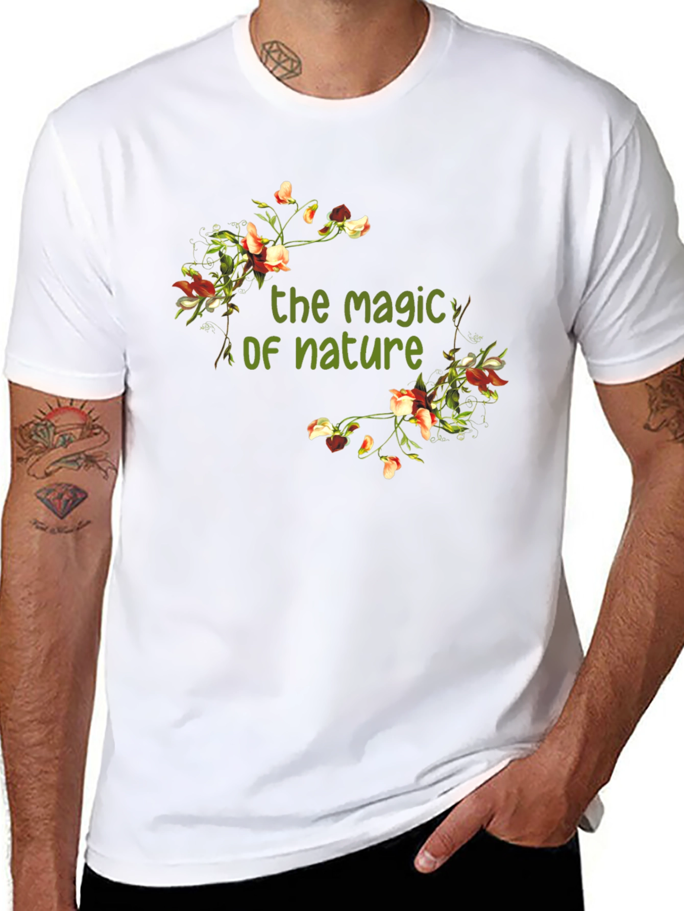 Magic of Nature Floral Print T-Shirt