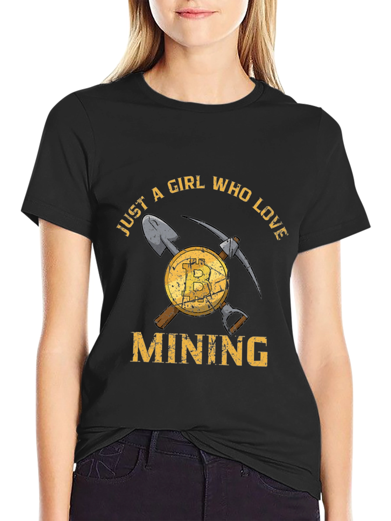 Just A Girl Who Loves Mining T-Shirt