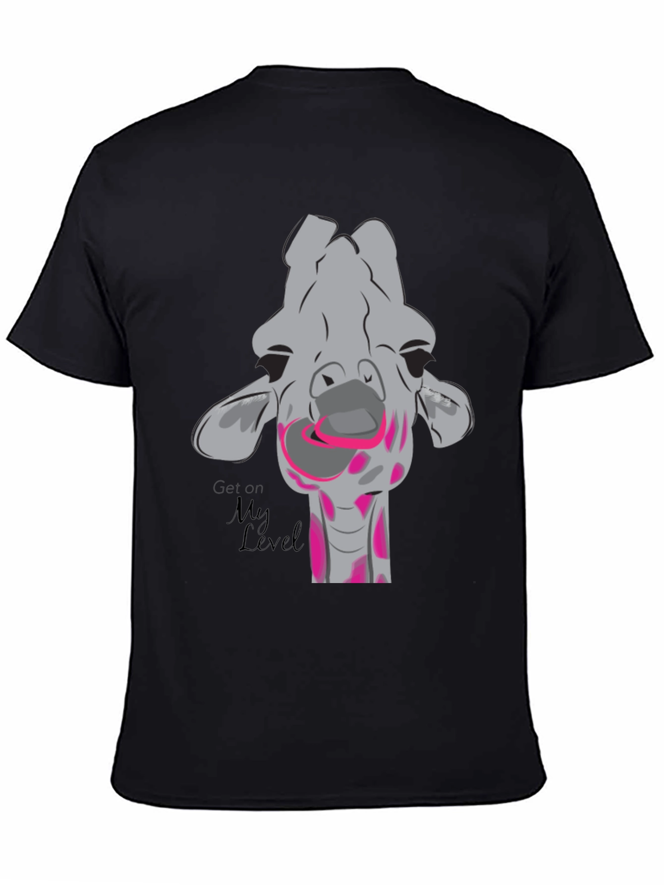 Giraffe Humor T-Shirt - Get On My Level