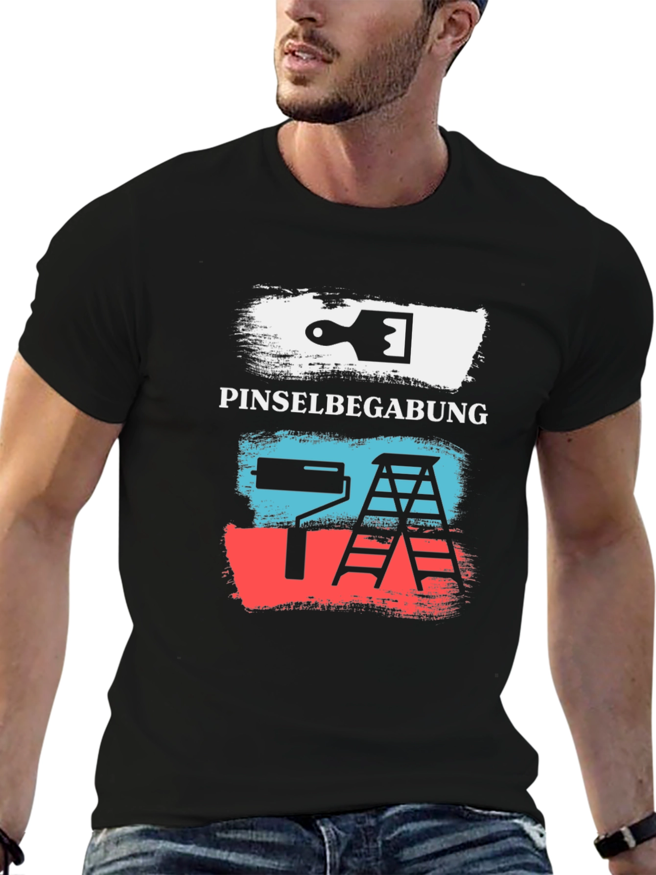 Painters Talent T-Shirt - PINSELBEGABUNG Crew Neck Tee