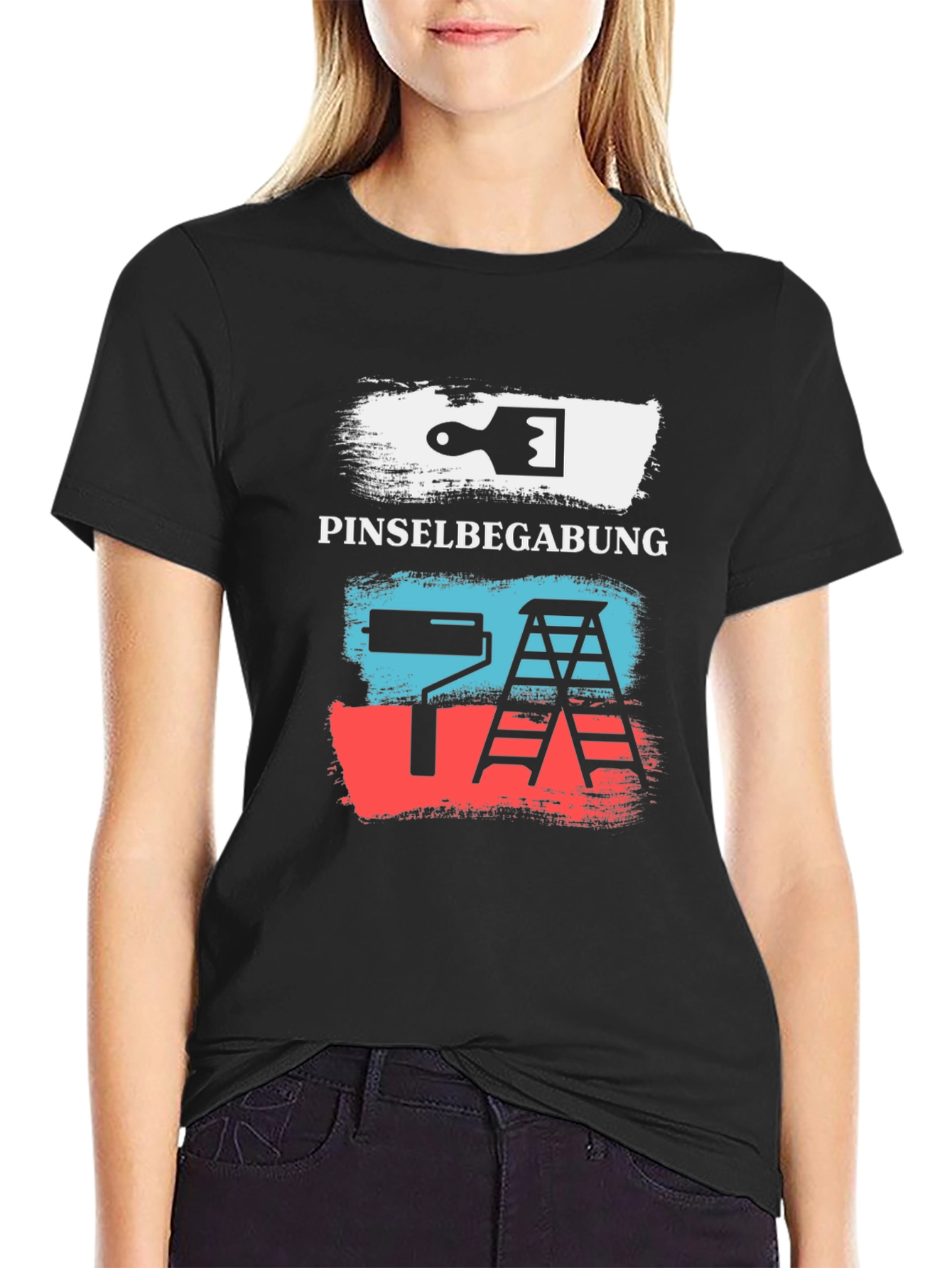 Painters Talent T-Shirt - PINSELBEGABUNG Crew Neck Tee