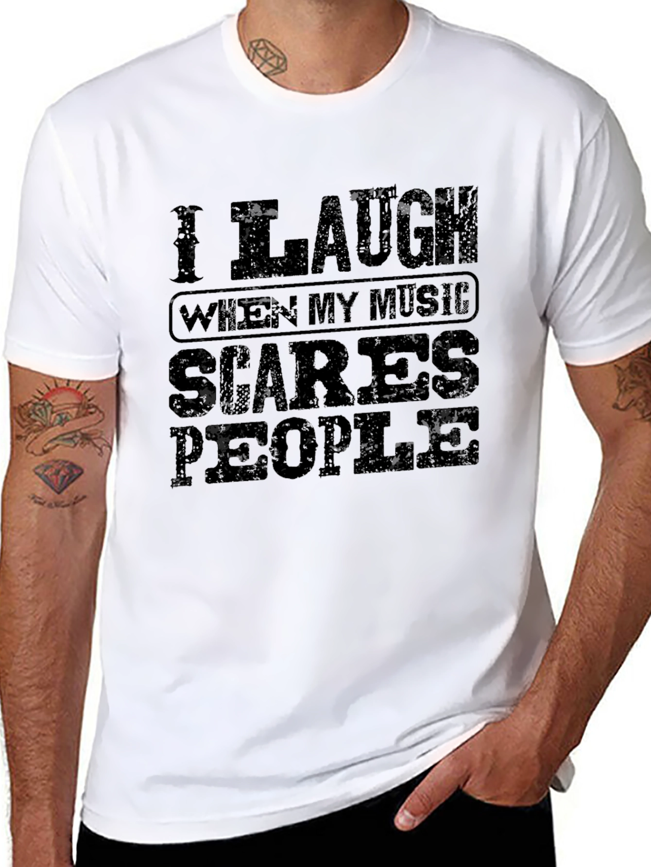 I Laugh When My Music Scares People Graphic Tee