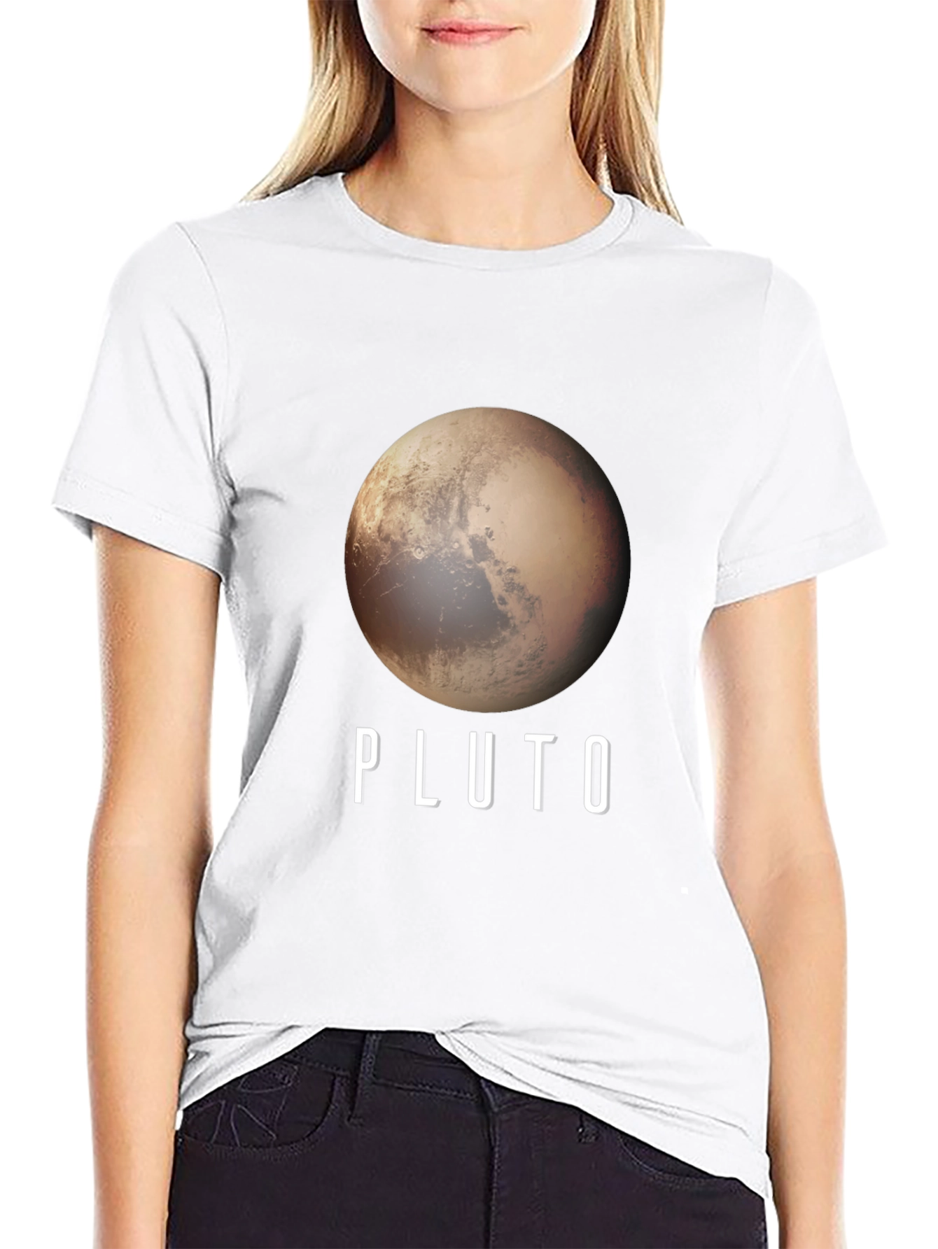 Pluto Planet Graphic T-Shirt - Space Tee